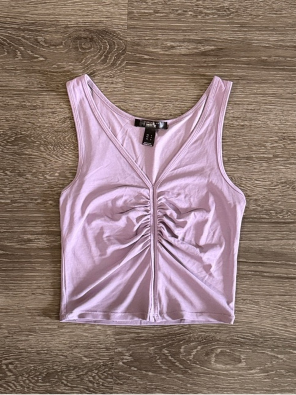 Streetwear Society Lilac Ruched Front Tank